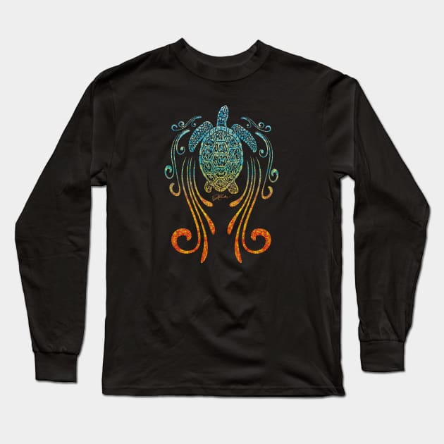 Sea Turtle in the Slipstream Long Sleeve T-Shirt by jcombs